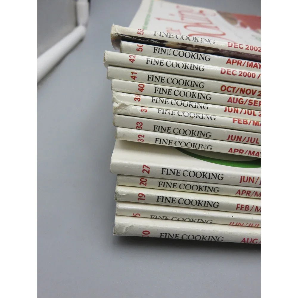 Taunton Fine Cooking Magazine Lot of 14 Issues 1995-2003 Recipes Mixed